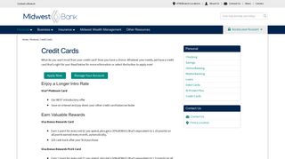 Credit Cards - Midwest Bank