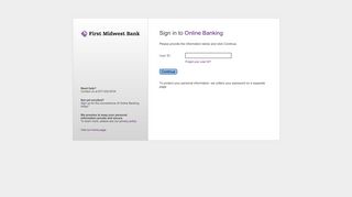 Sign in to Online Banking