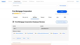 Working at First Mortgage Corporation: Employee Reviews | Indeed.com