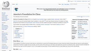 America's Foundation for Chess - Wikipedia