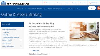 Sunflower Bank - Online & Mobile Banking | Sunflower Bank