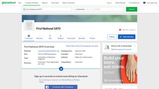 Working at First National 1870 | Glassdoor
