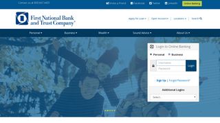 First National Bank and Trust: Community Banking Services