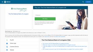 The First National Bank of Livingston: Login, Bill Pay, Customer ... - Doxo