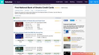 First National Bank of Omaha Credit Cards: Reviews, Latest Offers ...