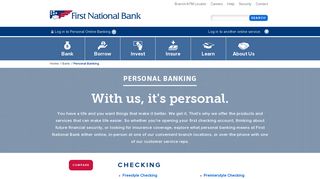 Personal Banking | First National Bank