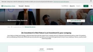 Commercial Retirement Plan Services | First National Bank of Omaha