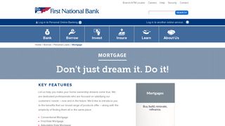 Mortgages - First National Bank