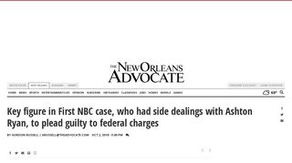Key figure in First NBC case, who had side dealings with Ashton Ryan ...