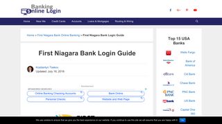 First Niagara Bank (KeyBank) Login Guide
