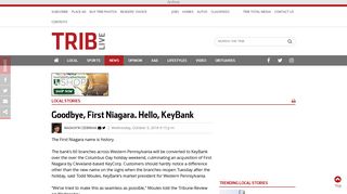 Goodbye, First Niagara. Hello, KeyBank | TribLIVE