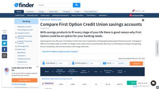 Compare First Option Credit Union Savings Accounts | finder.com.au