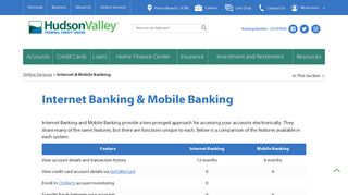 Internet Banking - Mobile Banking | Hudson Valley Federal Credit Union