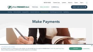 Make Payments (ACH Online) - Business Services | First PREMIER Bank