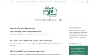 Frequently Asked Questions | PREMIER Perspectives Blog