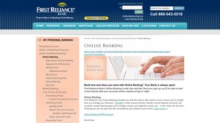 Online Banking | First Reliance Bank