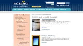 Online and Mobile Banking | First Reliance Bank