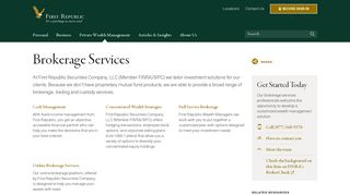 Brokerage Services | First Republic Bank