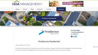FirstService Residential - HOA Management - HOA Management