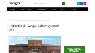 10 Benefits of Having a First Savings Credit Card - Money Inc