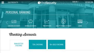 Personal Banking | First Security Bank