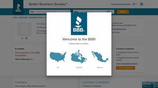1st Security Bank of Washington | Better Business Bureau® Profile