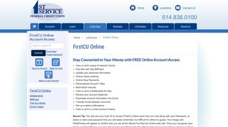 FirstCU Online | First Service Federal Credit Union, Columbus, Ohio