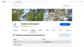 Working at FirstService Residential: 763 Reviews | Indeed.com