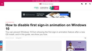 How to disable first sign-in animation on Windows 10 | Windows Central