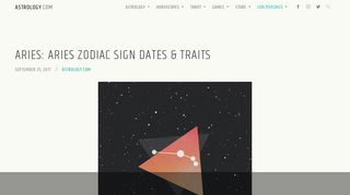 Aries: Aries Zodiac Sign Dates & Traits - Astrology.com