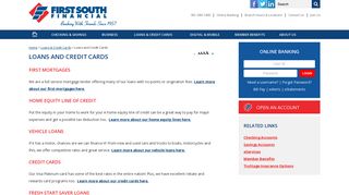 Loans and Credit Cards - First South Financial