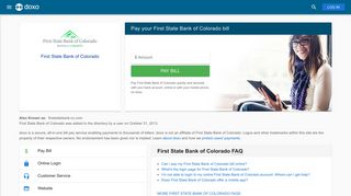 First State Bank of Colorado: Login, Bill Pay, Customer Service and ...