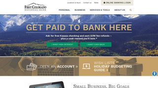 First Colorado Bank | Delta, CO - Paonia, CO - Hotchkiss, CO ...