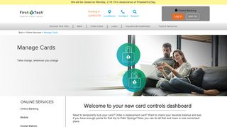 Manage Cards - First Tech Federal Credit Union