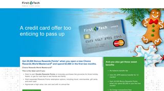 First Tech Choice Rewards World Mastercard - First Tech Federal ...