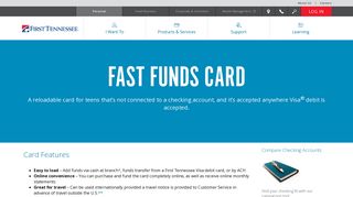 Fast Funds Card - First Tennessee Bank