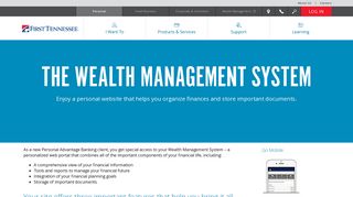 The Wealth Management System - First Tennessee Bank