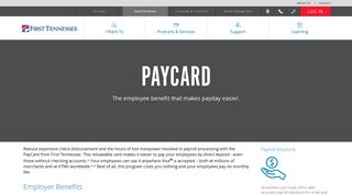 Paycard - First Tennessee Bank