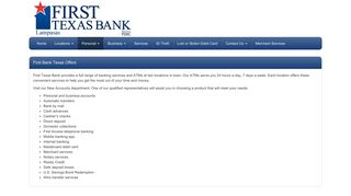 Personal First Texas Bank Lampasas