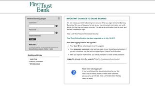 First Trust Bank | Online Banking