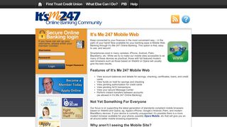 It's Me 247 Mobile Web | First Trust Credit Union - Online Banking ...