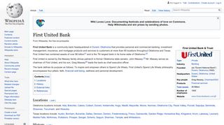 First United Bank - Wikipedia