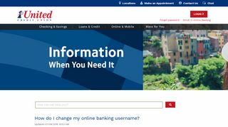 How do I change my online banking username? | 1st United Credit ...