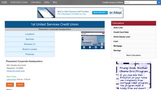 1st United Services Credit Union - Pleasanton, CA