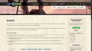 Online Banking Security | Amarillo Personal Banking - First United Bank