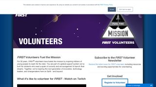 Volunteer | FIRST