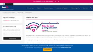 Free on-bus Wifi | Portsmouth, Fareham & Gosport | First Bus