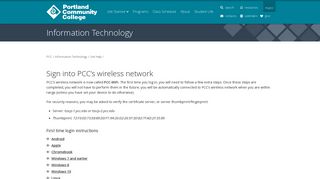 Sign into PCC's wireless network | Information Technology at PCC