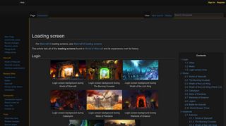 Loading screen - Wowpedia - Your wiki guide to the World of Warcraft