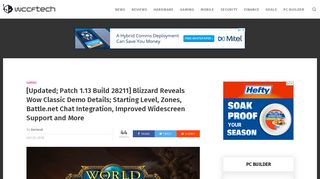 [Updated; Patch 1.13 Build 28211] Blizzard Reveals Wow Classic ...